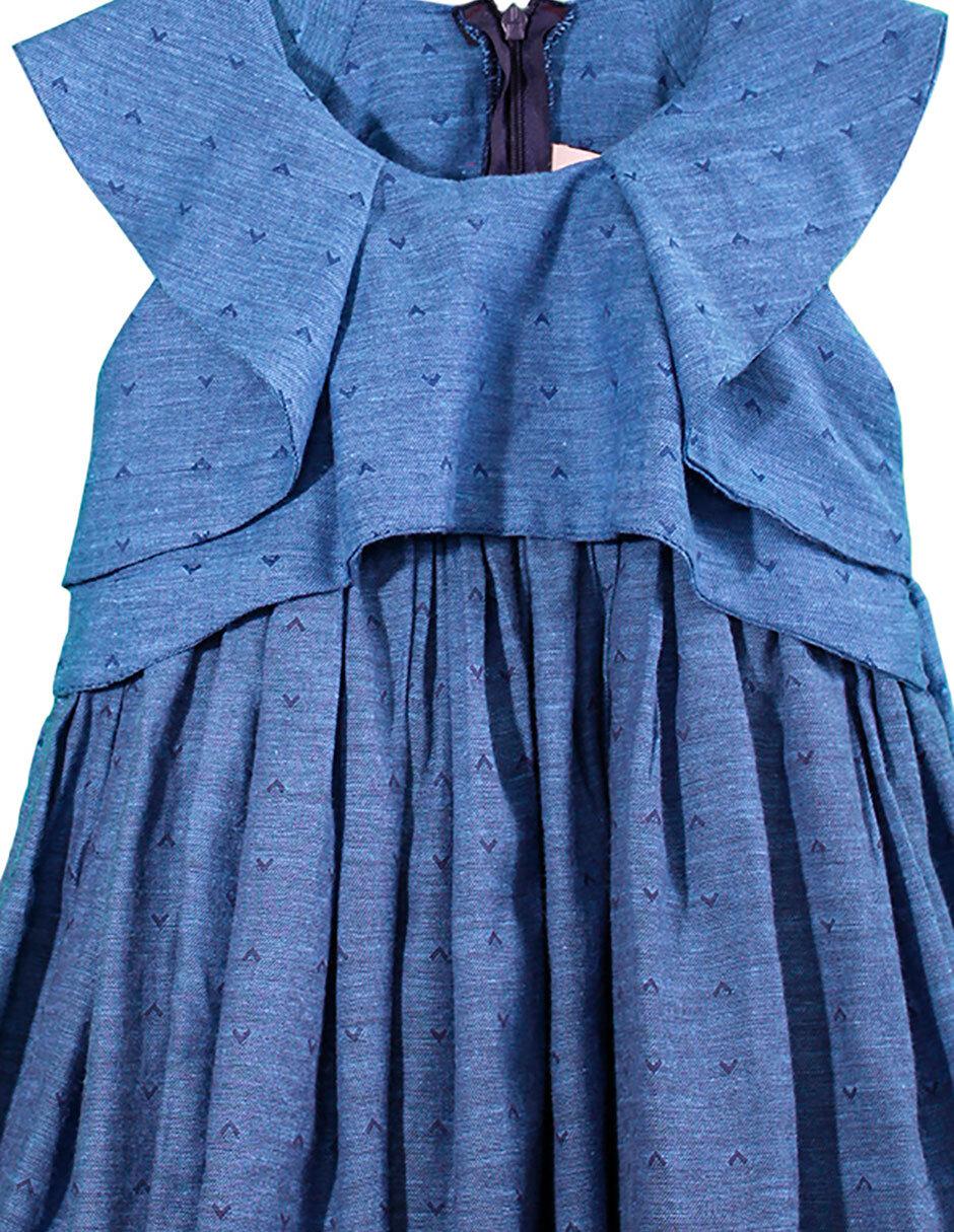 Vestido manga ranglán para niña 4