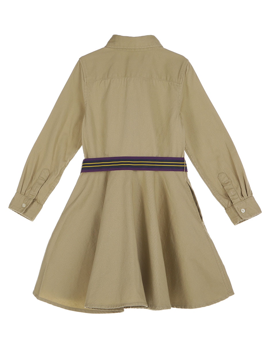 Vestido manga regular para niña 2