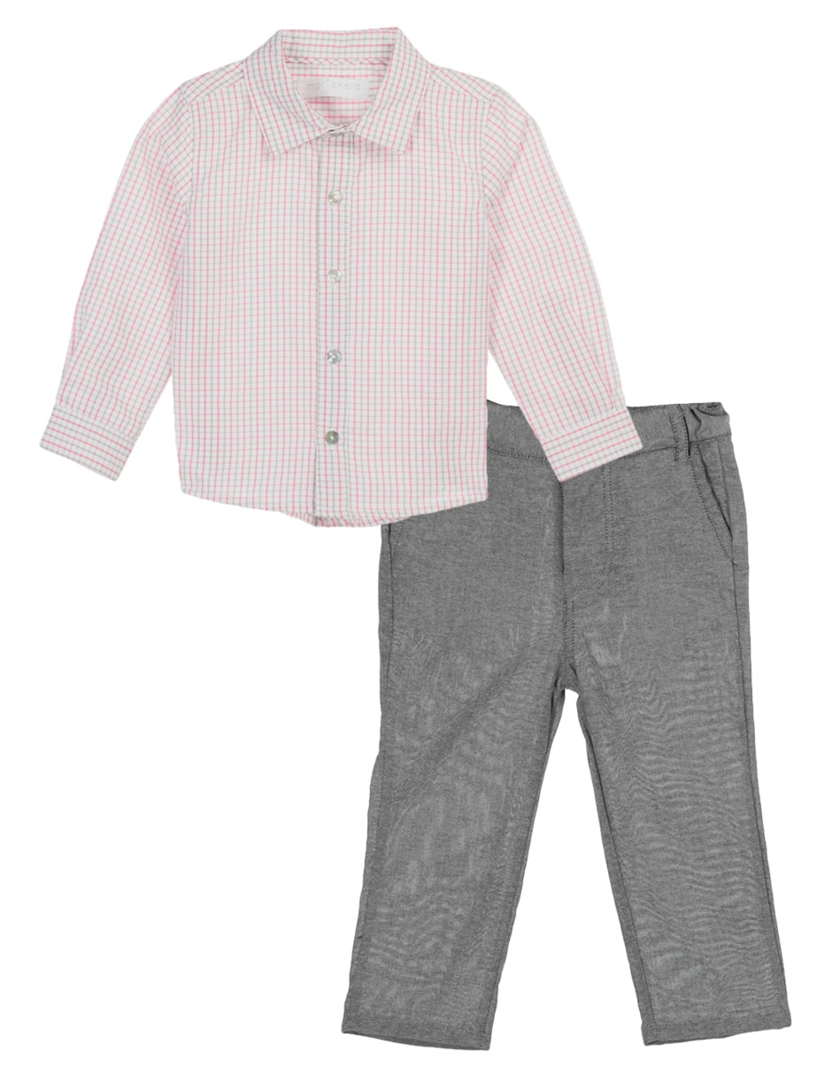 Conjunto pantalón casual Morisketa de algodón para bebé niño 2 piezas