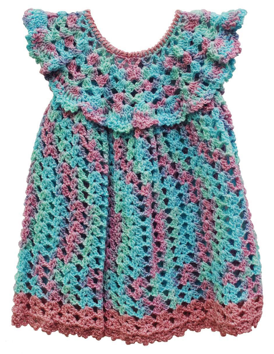 Vestido Regalos Yeya sin manga con crochet para niña | Suburbia.com.mx