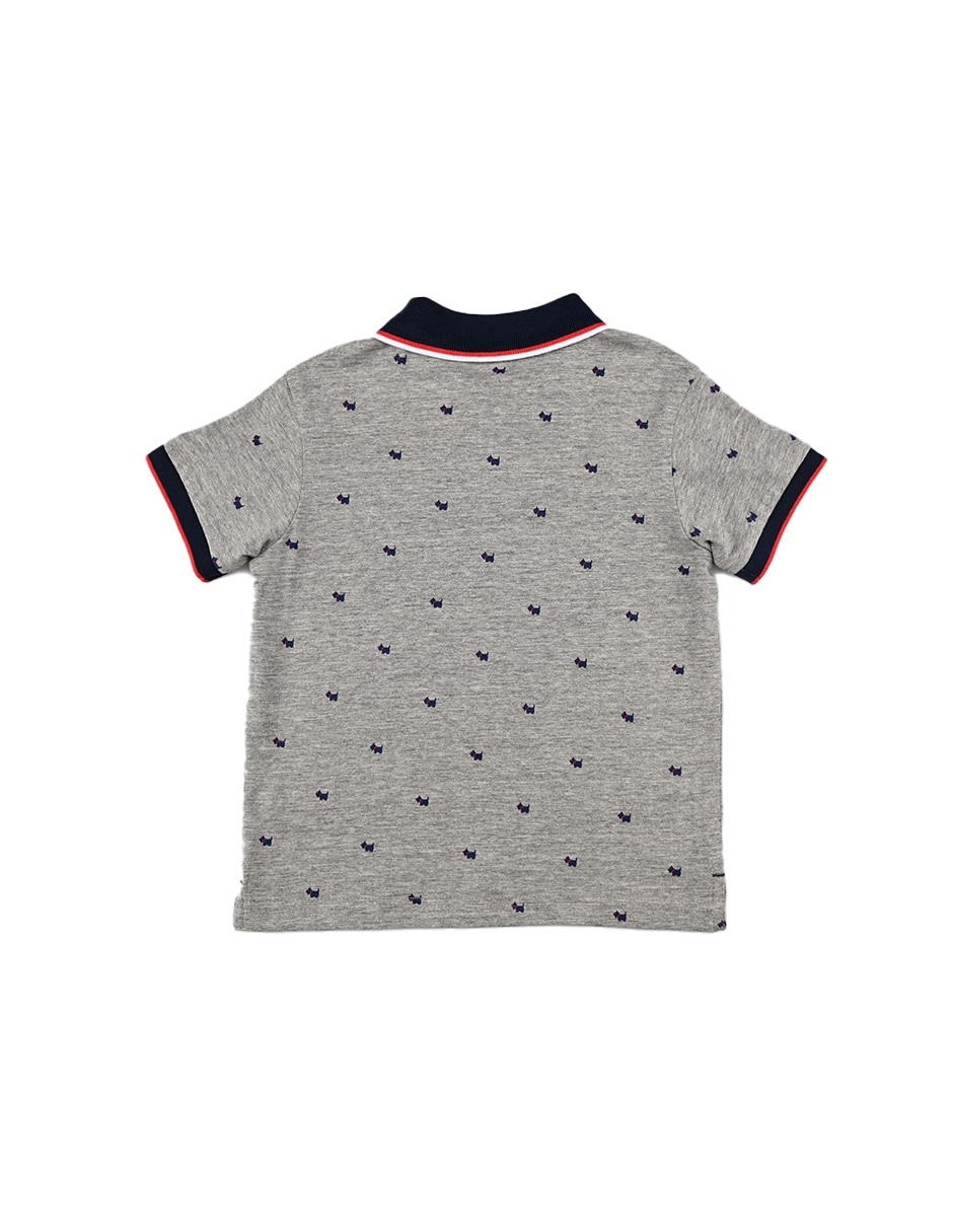 Playera tipo polo de algodón para bebé niño 2
