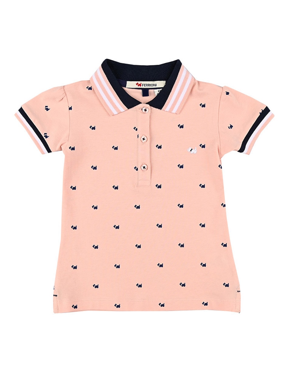 Playera tipo polo de algodón para bebé niño Playera tipo polo de algodón para bebé niño