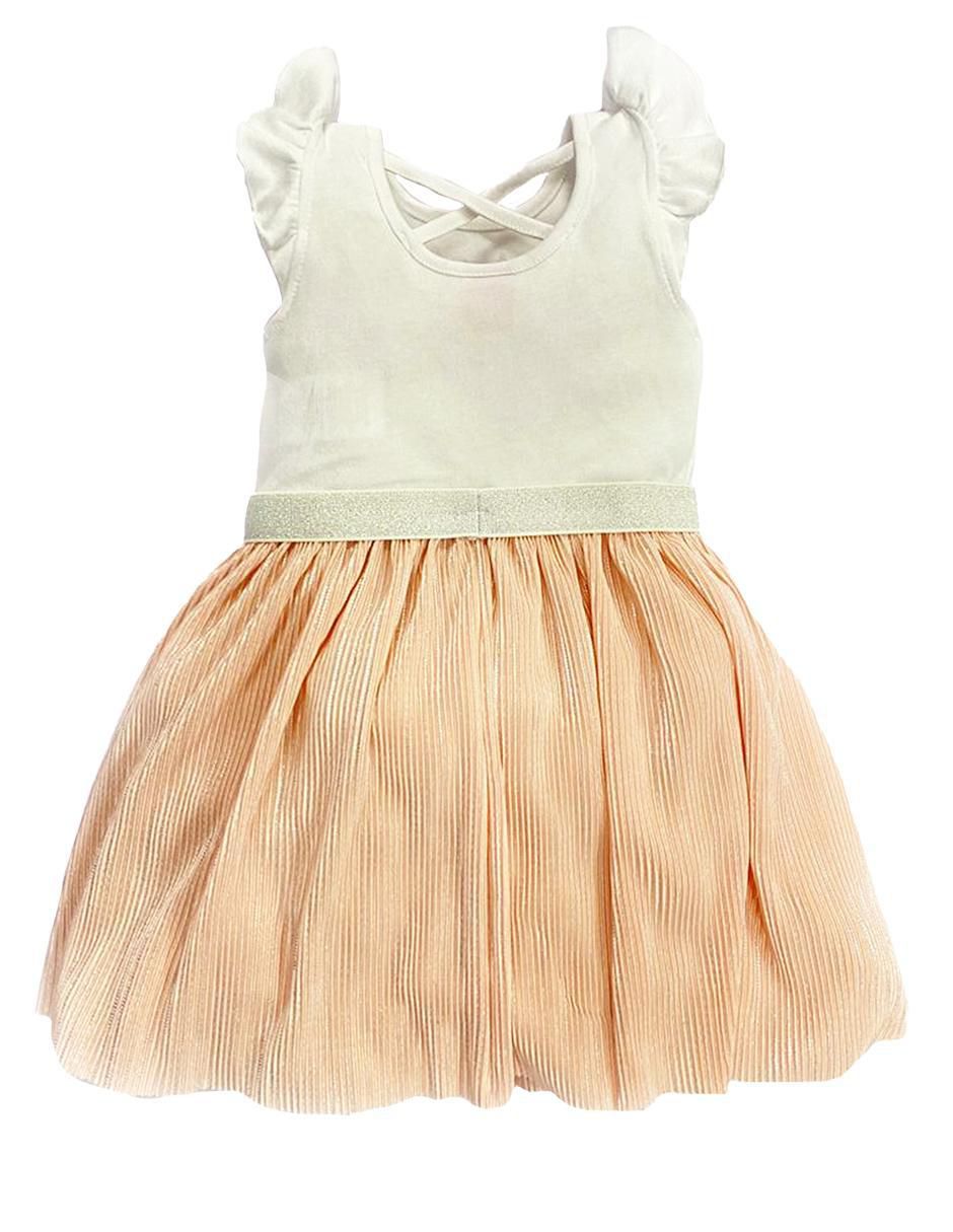 Vestido manga volantes para niña 3