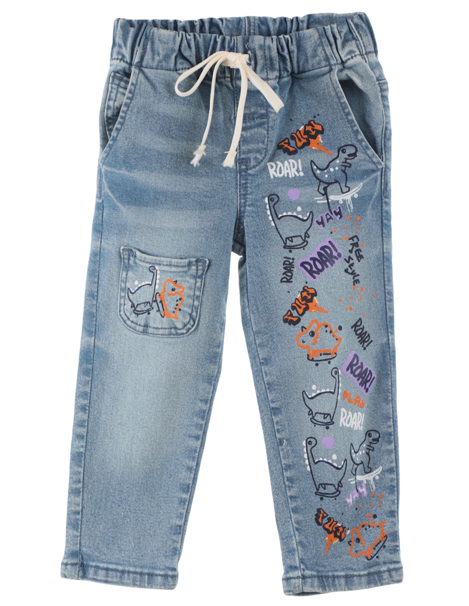 Jeans slim deslavado para niño 1