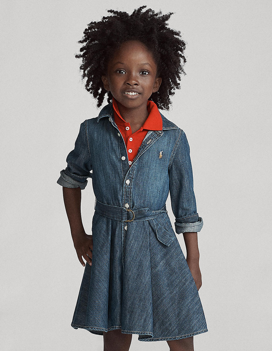 Vestido manga regular para niña Vestido manga regular para niña