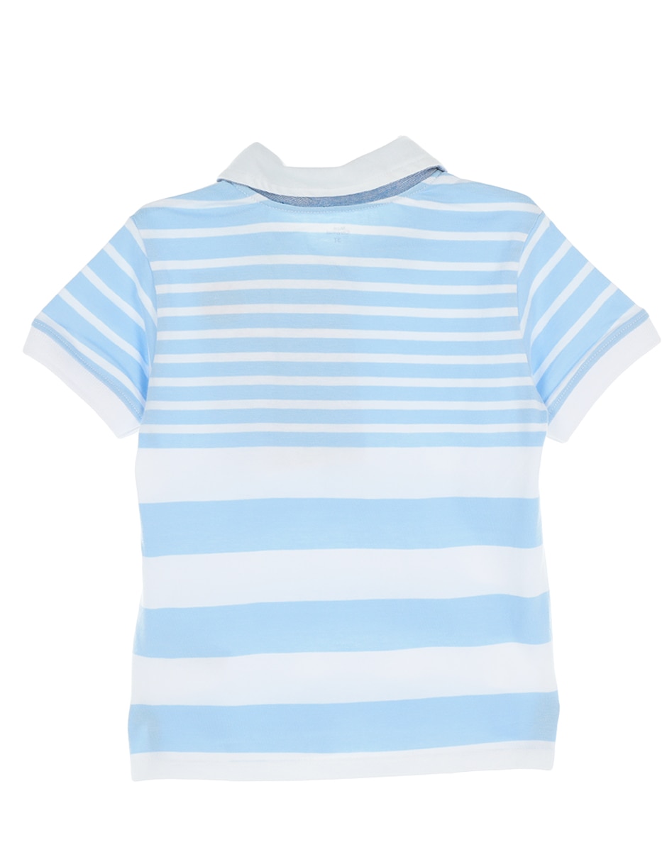 Playera tipo polo de algodón para bebé niño 2