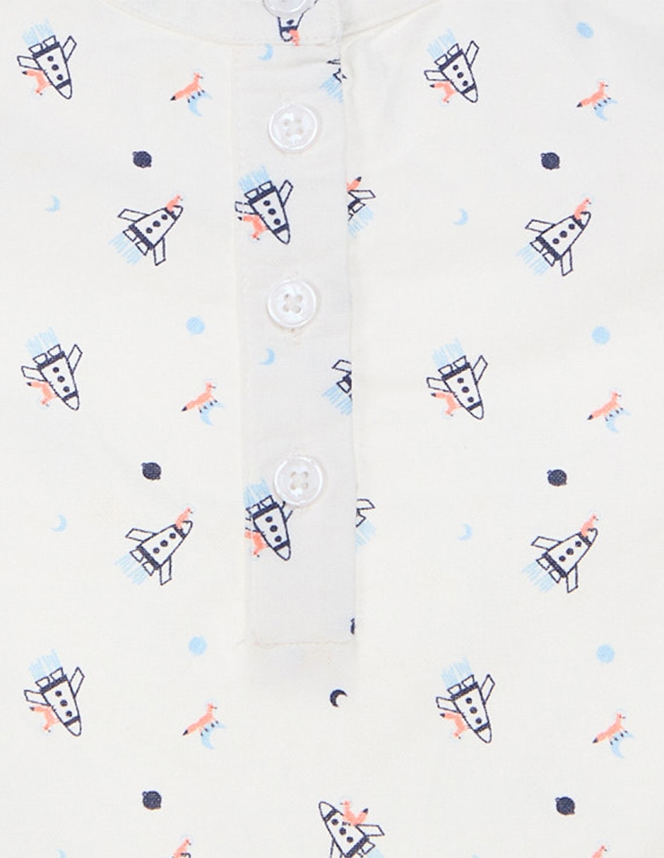 Camisa casual de algodón manga larga para niño 3