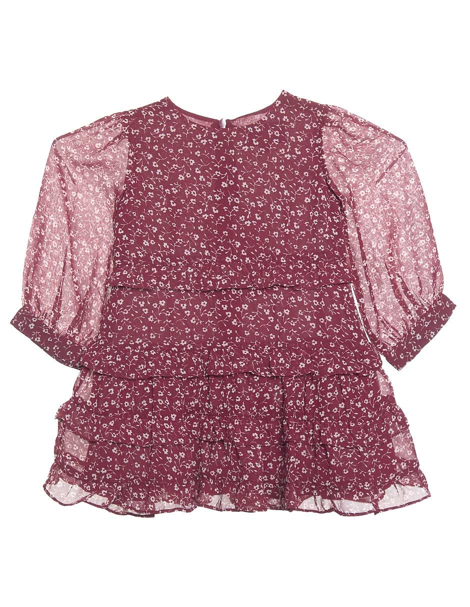 Vestido manga regular para niña Vestido manga regular para niña