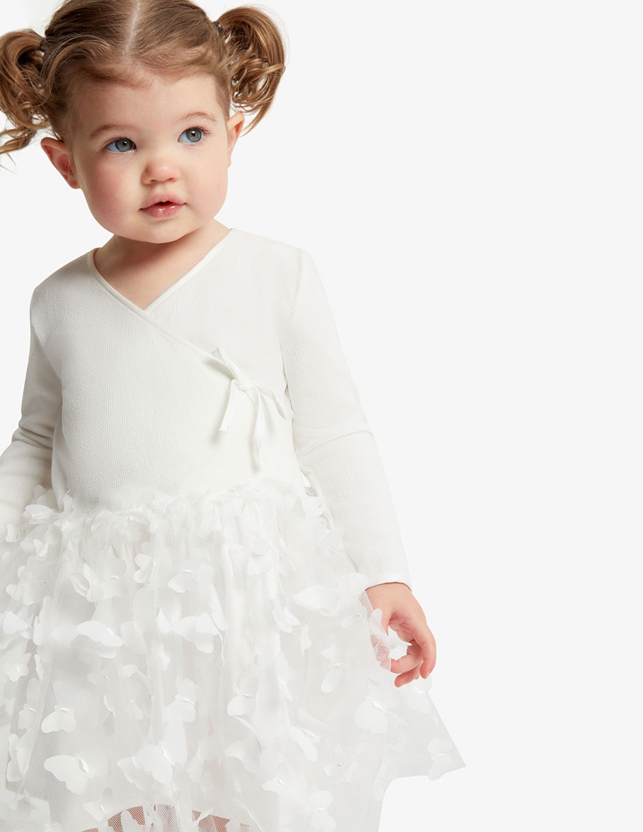 Vestido manga regular para bebé niña 5