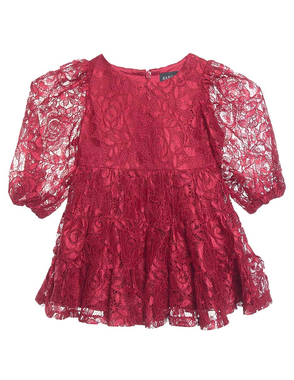 Vestido manga globo para niña Vestido manga globo para niña