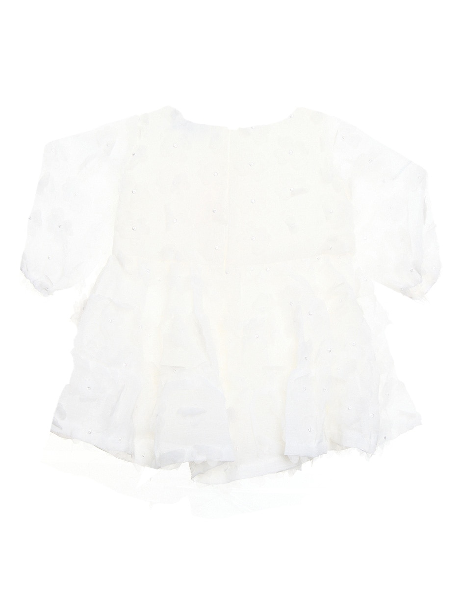 Vestido manga globo para bebé niña 2