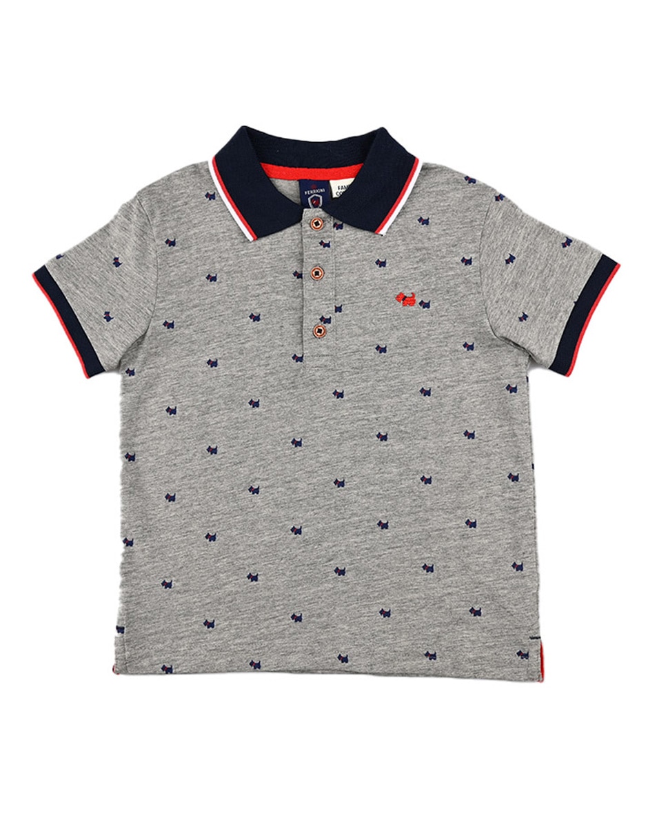 Playera tipo polo Ferrioni Lima de algodón para niño Babies 