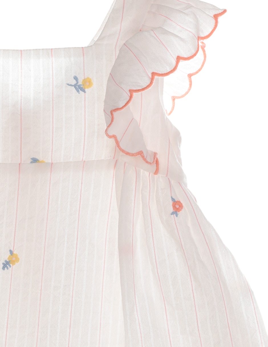 Vestido manga volantes para niña 3