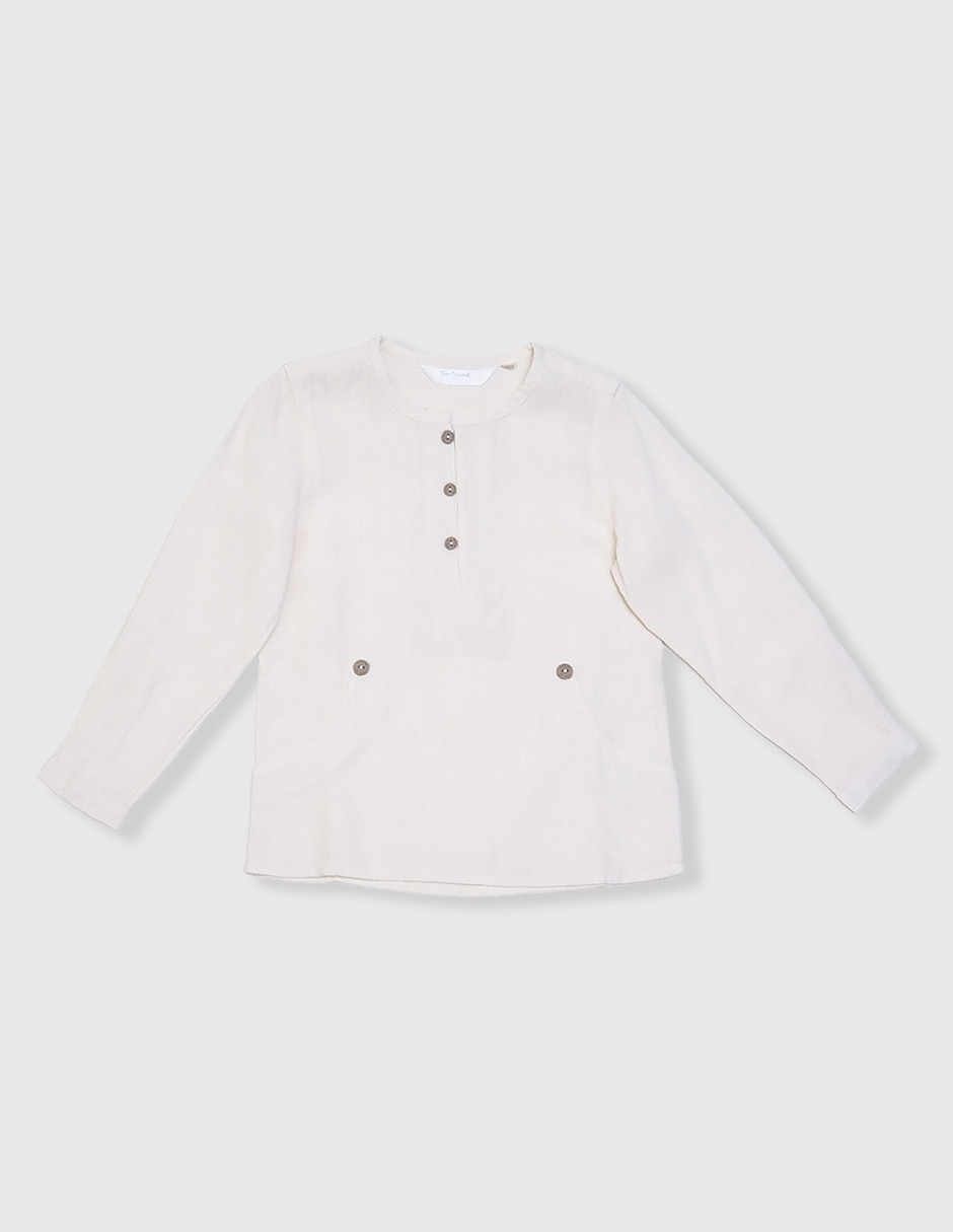 Camisa casual manga larga para niño Camisa casual manga larga para niño