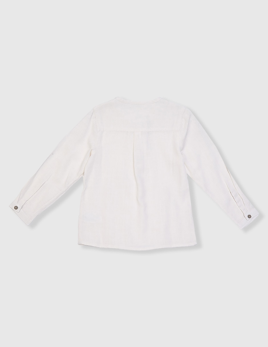 Camisa casual manga larga para niño 2