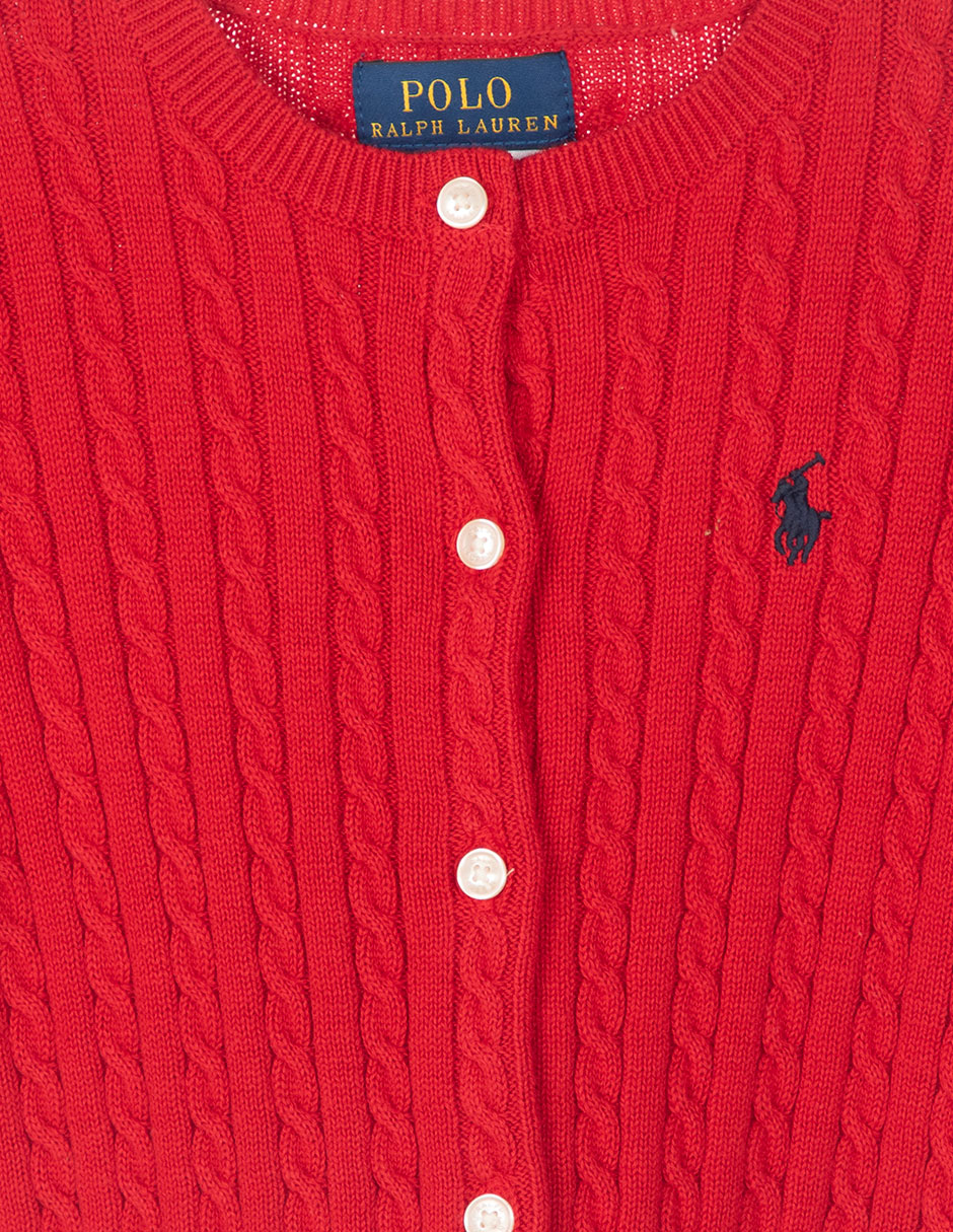 Suéter trenzado Polo Ralph Lauren para bebé niña