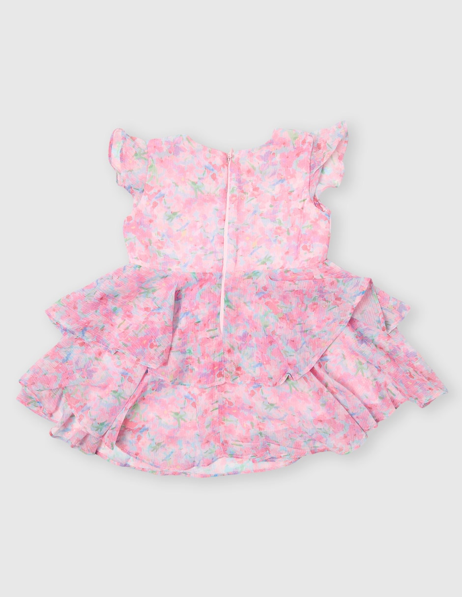 Vestido manga cap para niña 2