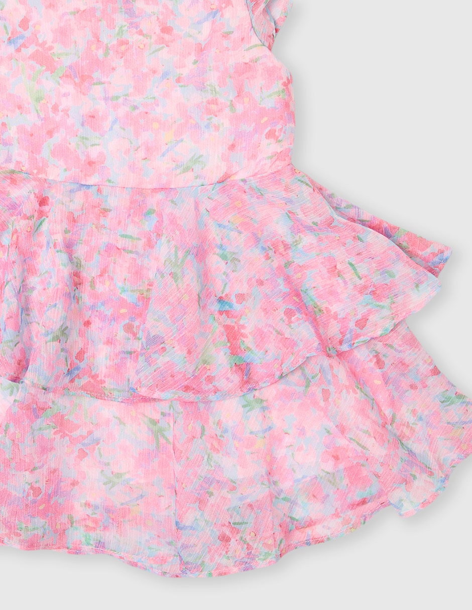 Vestido manga cap para niña 4