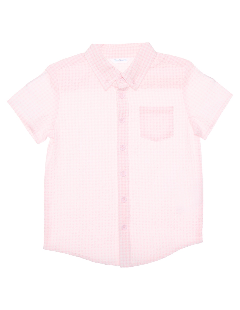 Camisa casual de algodón manga corta para bebé niño 1