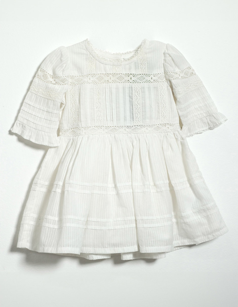 Vestido manga regular para bebé niña