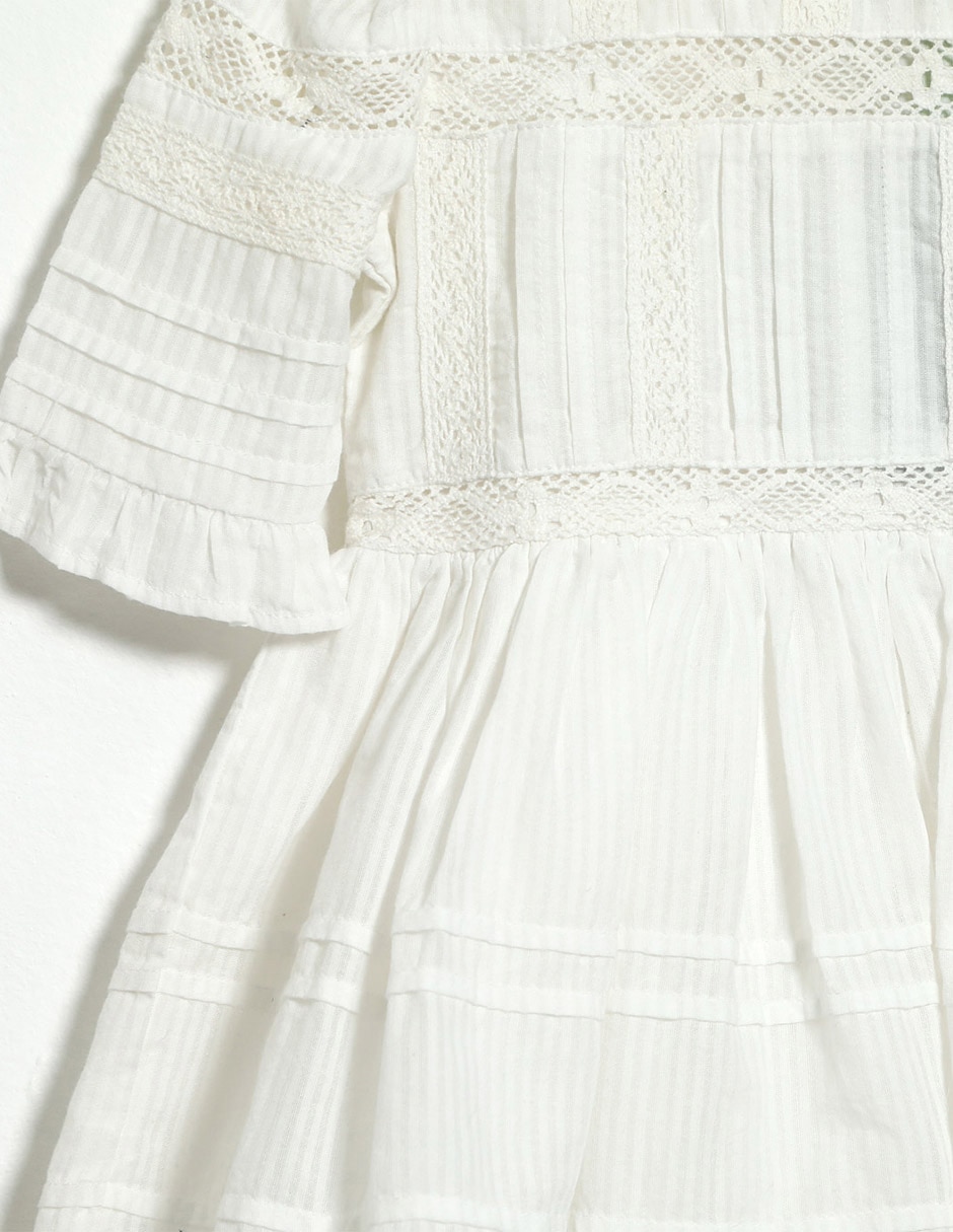 Vestido manga regular para bebé niña 3