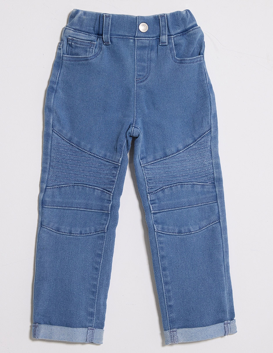 Jeans relaxed straight lavado claro para niña Jeans relaxed straight lavado claro para niña