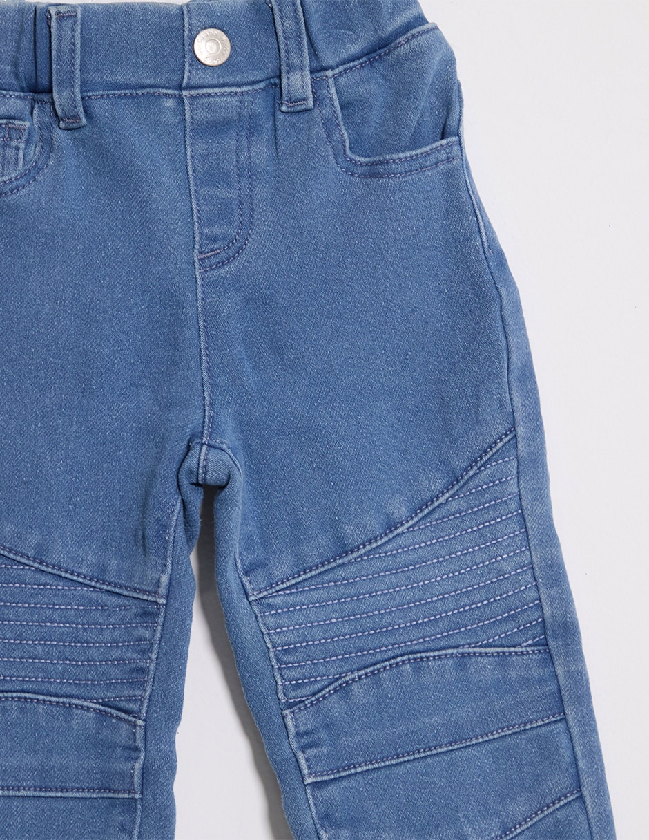 Jeans relaxed straight lavado claro para niña 3