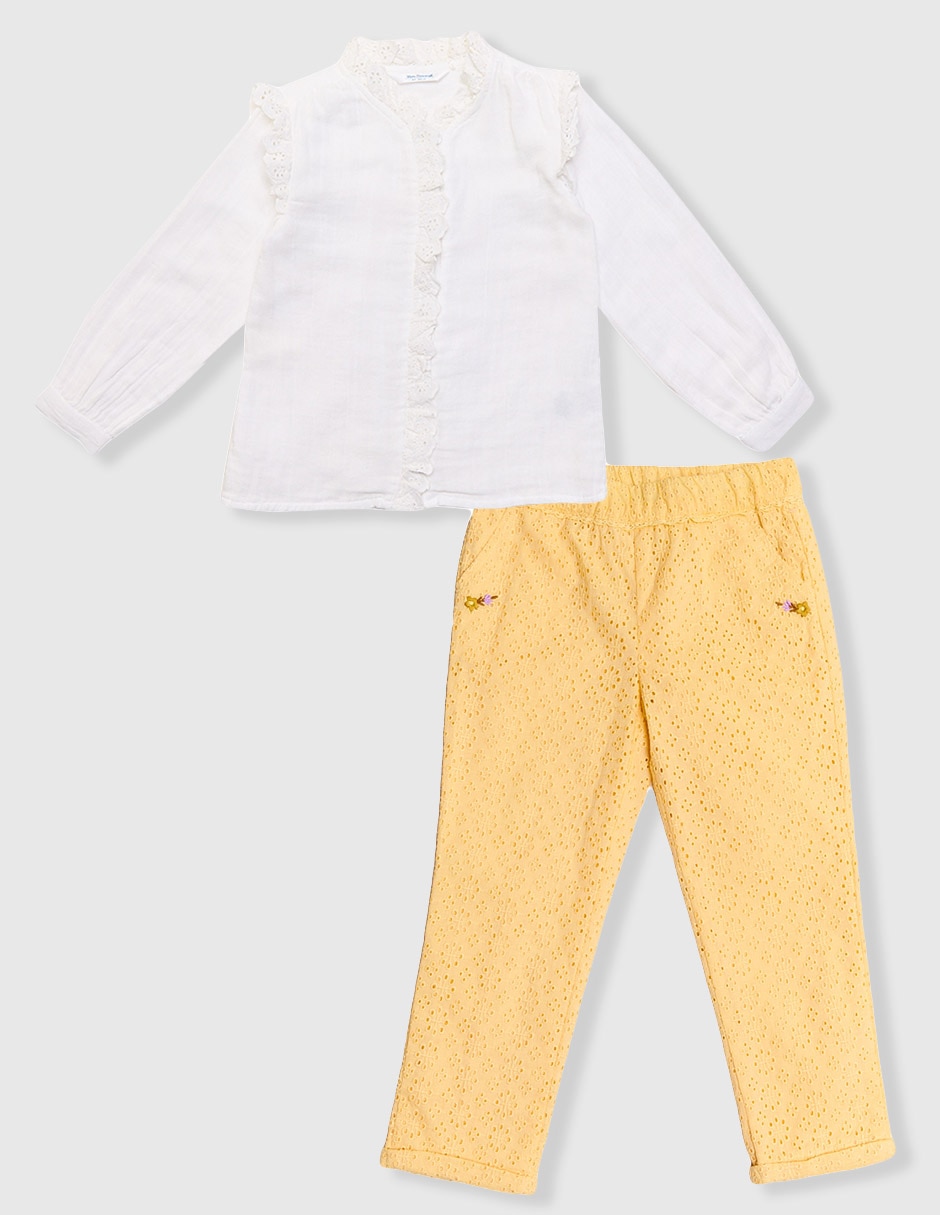 Conjunto de algodón para niña Conjunto de algodón para niña
