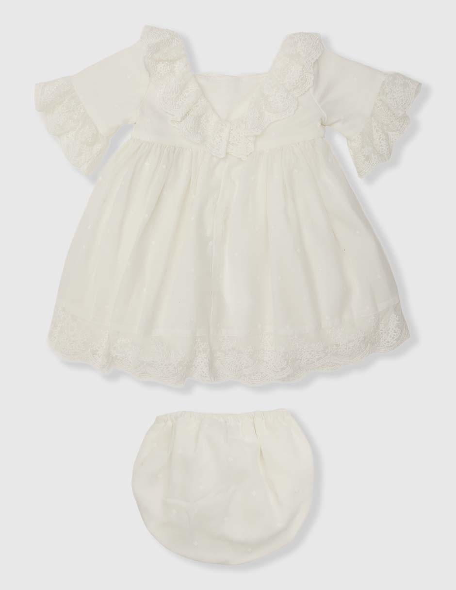 Vestido manga amplia para bebé niña 2