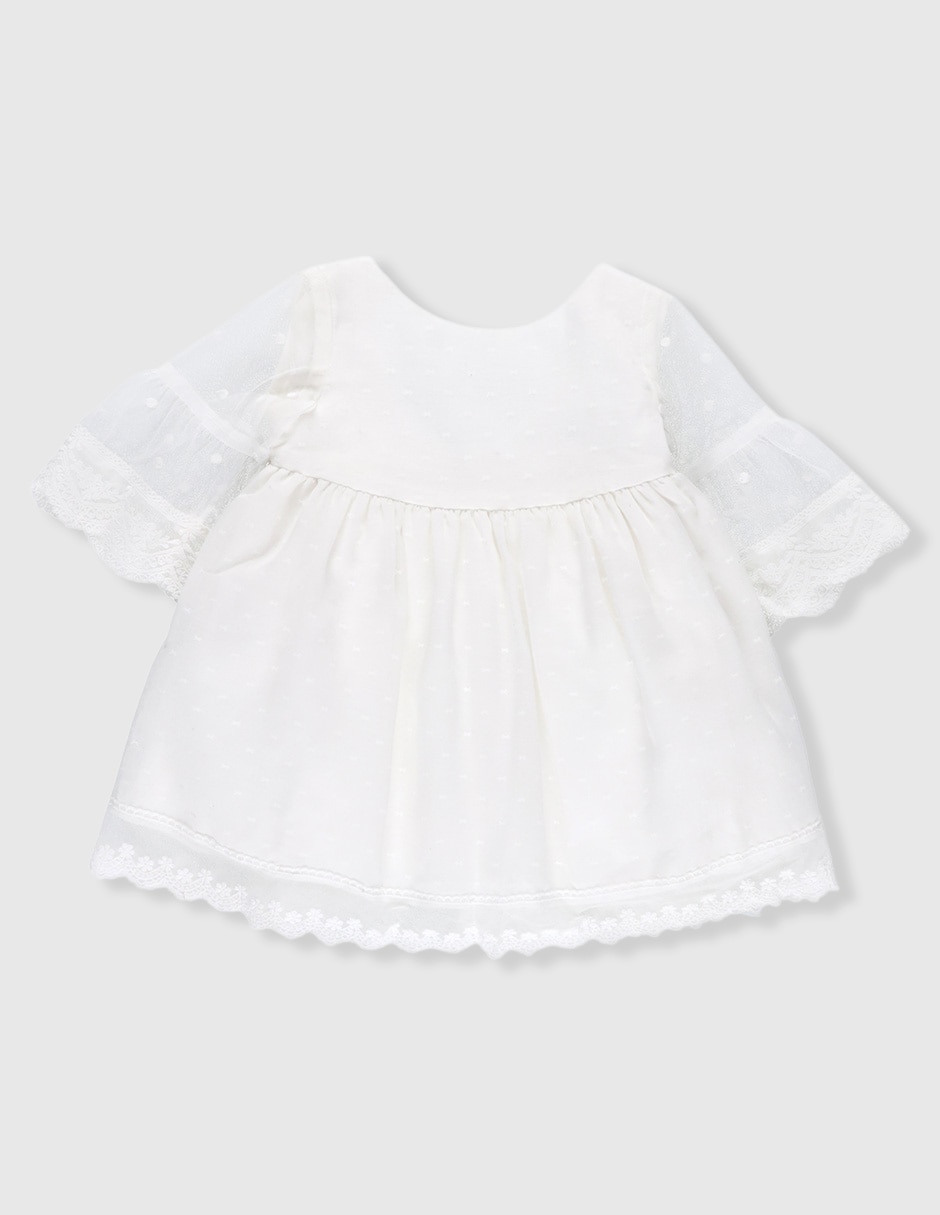 Vestido La Ormiga manga 3/4 para bebé niña