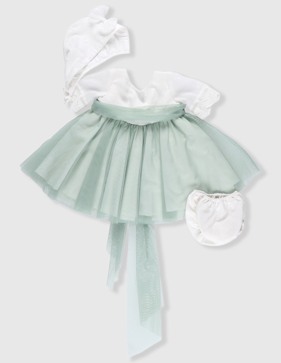 Conjunto vestido manga regular para bebé niña Conjunto vestido manga regular para bebé niña