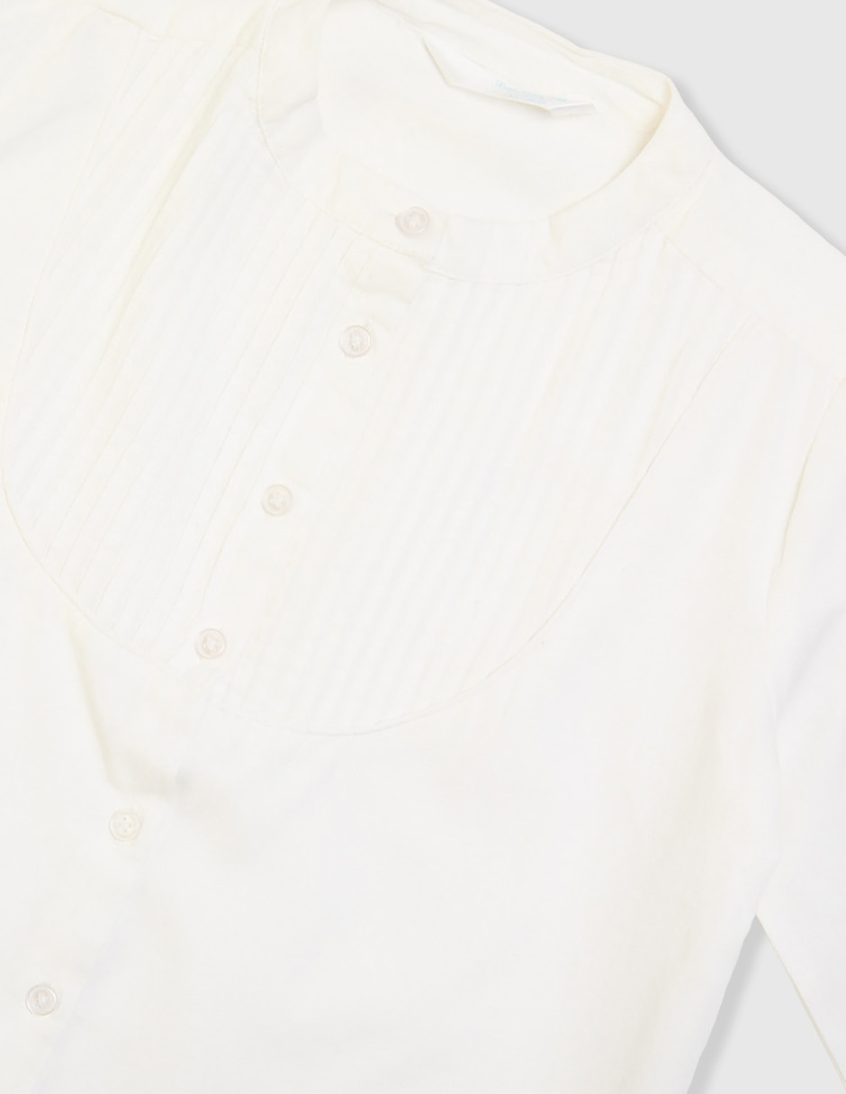 Camisa de vestir de algodón manga larga para niño 3