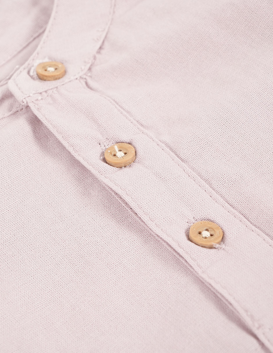Camisa de vestir de algodón manga larga para bebé niño 4