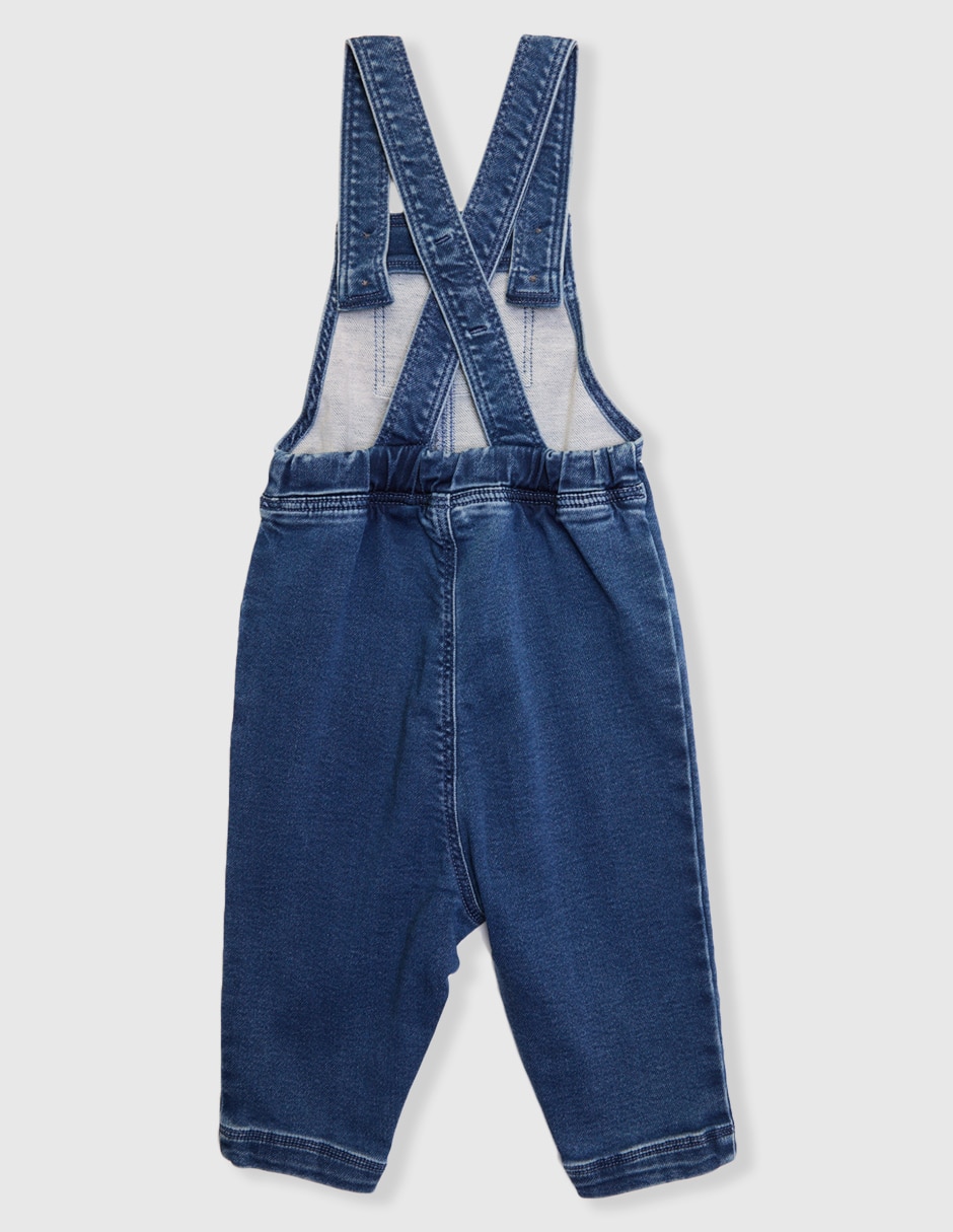 Overol pantalón de mezclilla para bebé niño 2