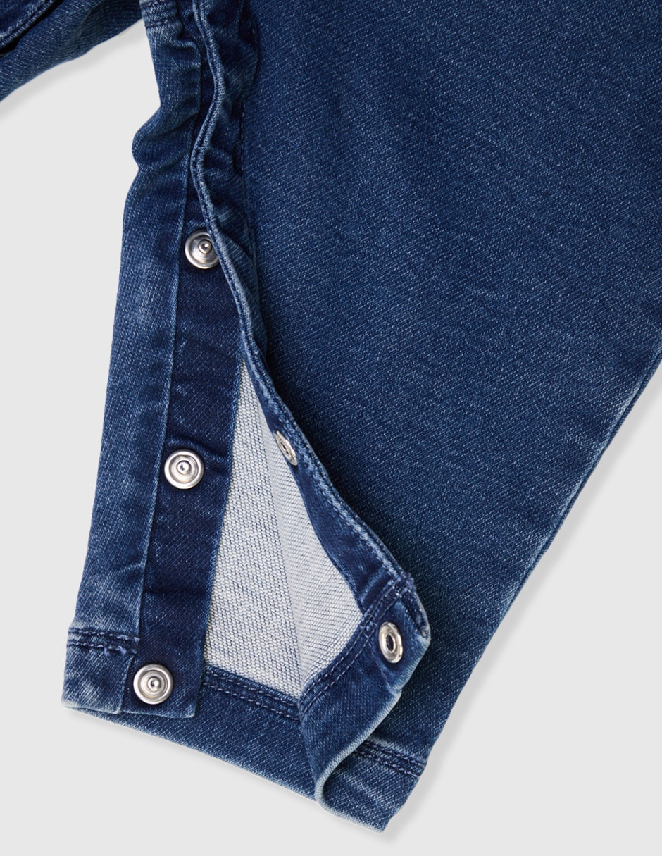 Overol pantalón de mezclilla para bebé niño 4