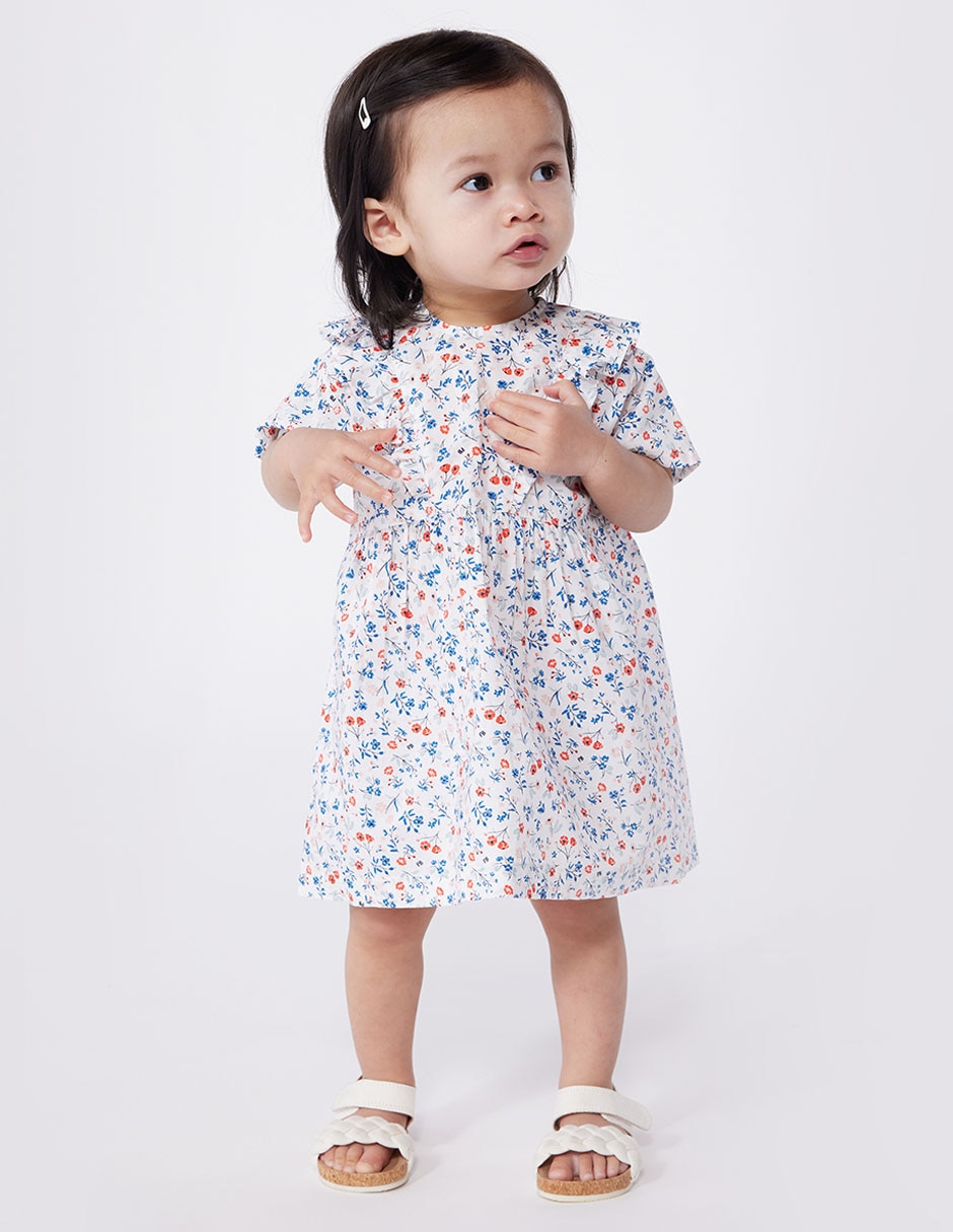 Vestido manga regular para bebé niña 3