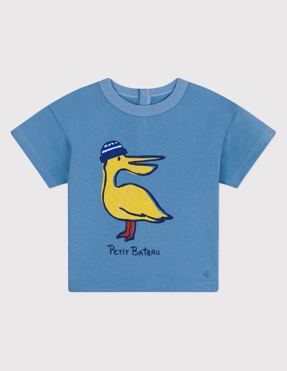 Playera manga corta para bebé unisex