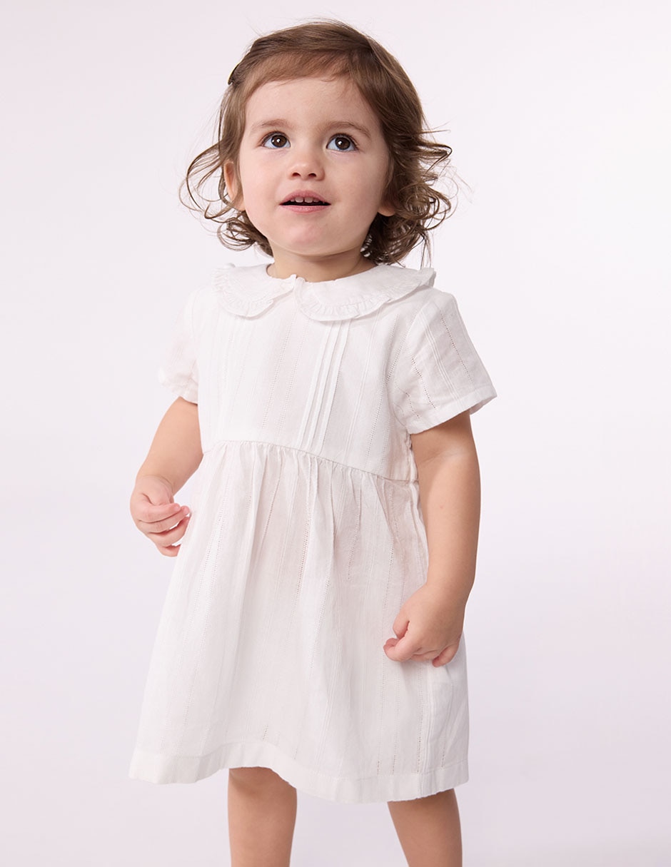 Vestido con calzón manga regular para bebé niña 4