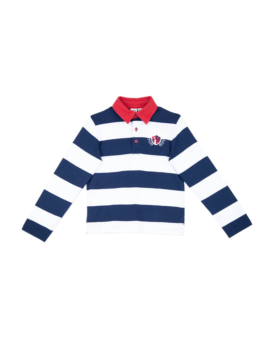 Playera tipo polo Catriel de algodón para bebé niño Playera tipo polo Catriel de algodón para bebé niño