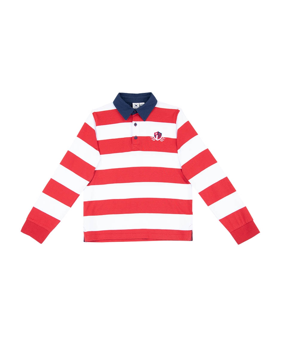 Playera tipo polo Catriel de algodón para bebé niño 1