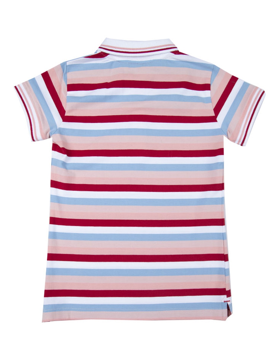 Playera tipo polo de algodón para bebé niña 2