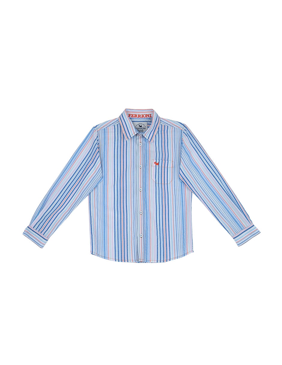 Camisa casual Bacuco de algodón manga larga para bebé niño