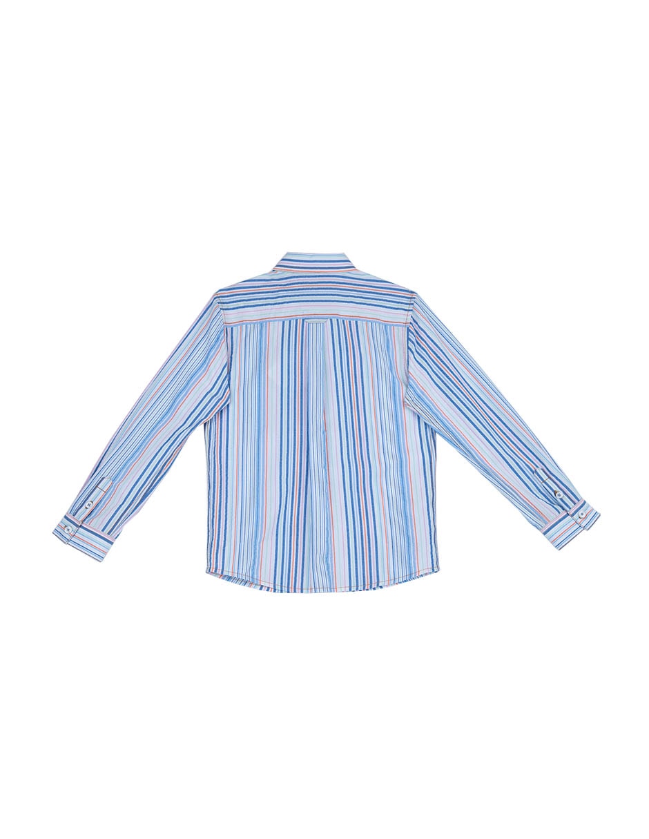 Camisa casual Bacuco de algodón manga larga para bebé niño 2