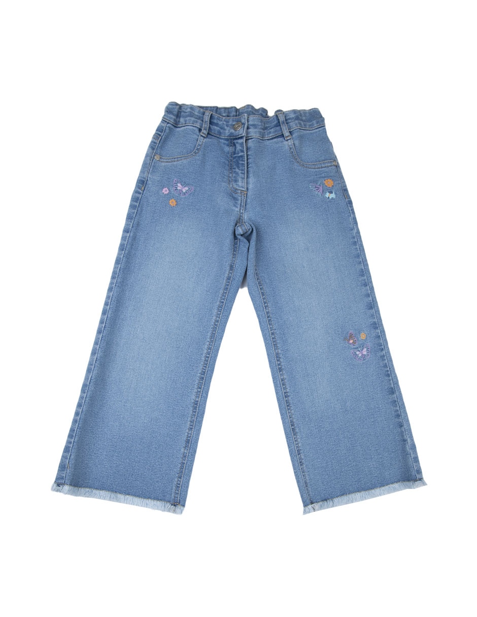 Jeans straight Pimmy M26795 lavado deslavado para bebé niña Jeans straight Pimmy M26795 lavado deslavado para bebé niña