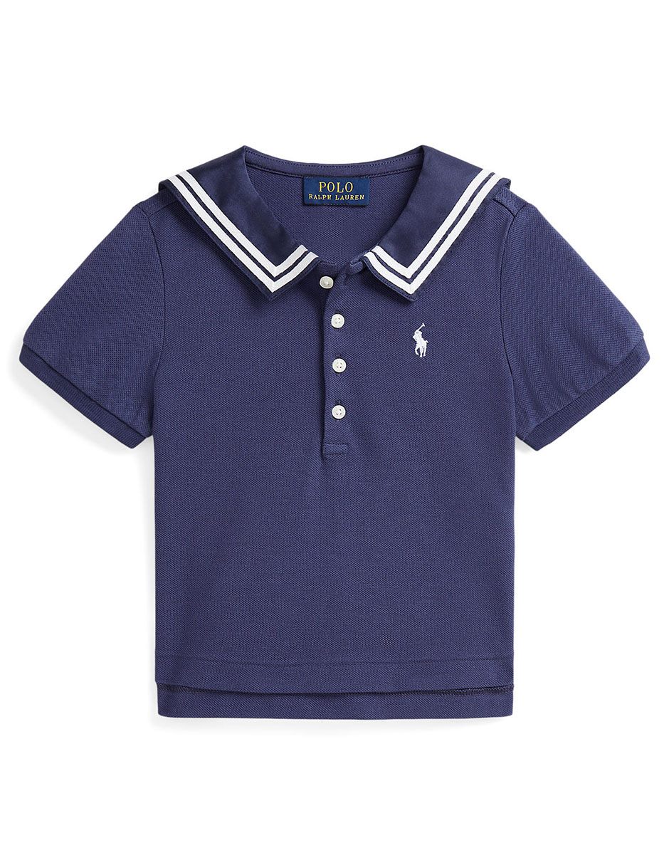 Playera tipo polo Polo Ralph Lauren de aldogón para bebé niña