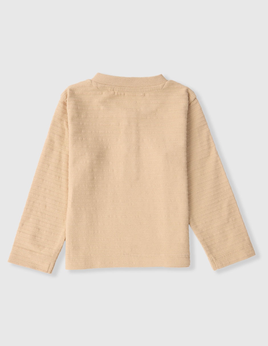 Playera manga larga para bebé unisex 2