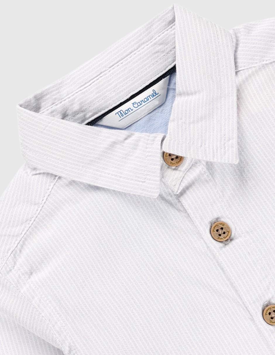 Camisa casual de algodón manga larga para niño 3
