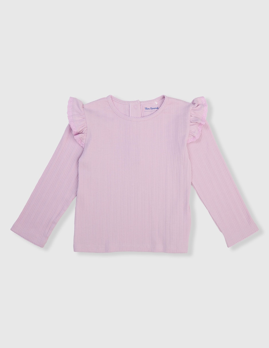Playera manga larga para bebé niña Playera manga larga para bebé niña