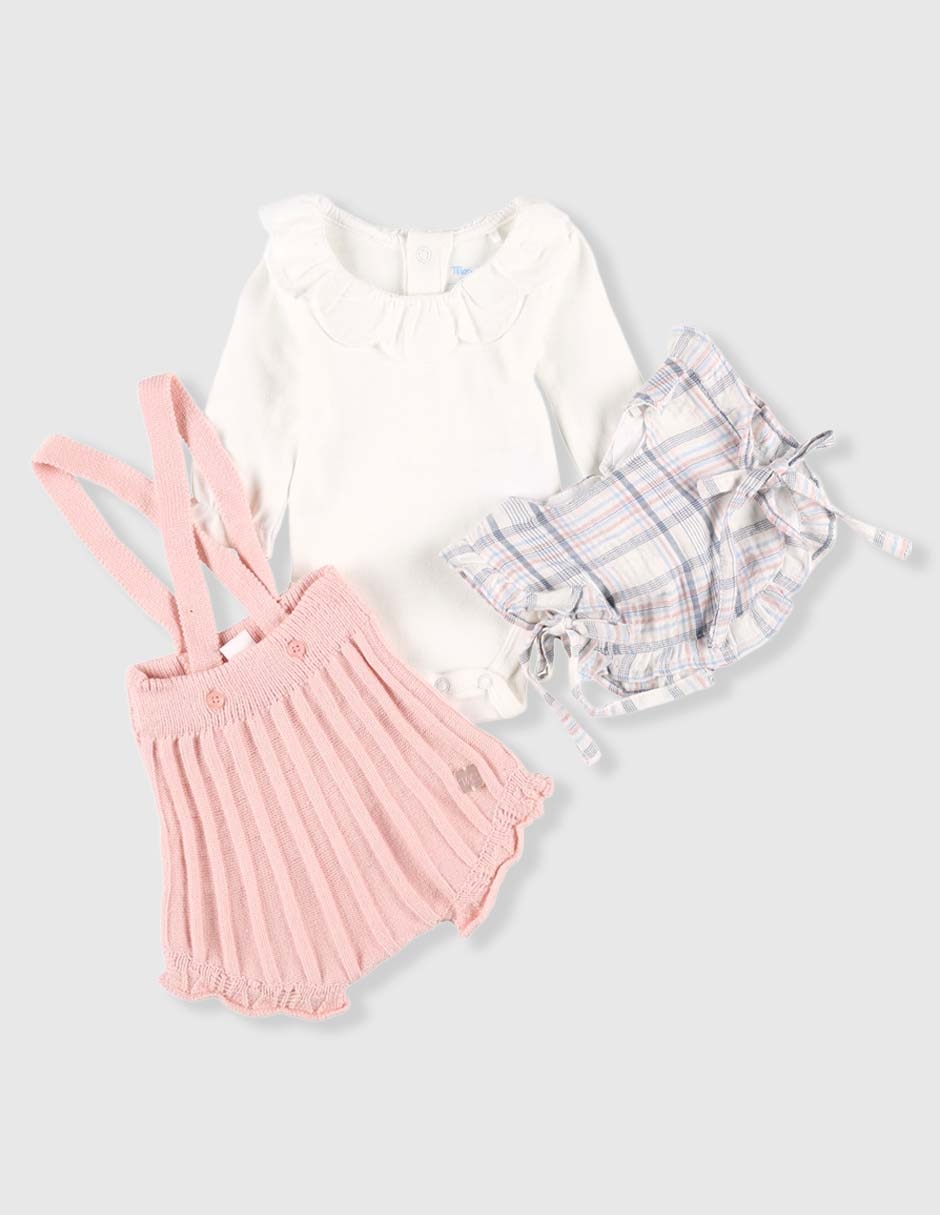 Conjunto de algodón para bebé niña