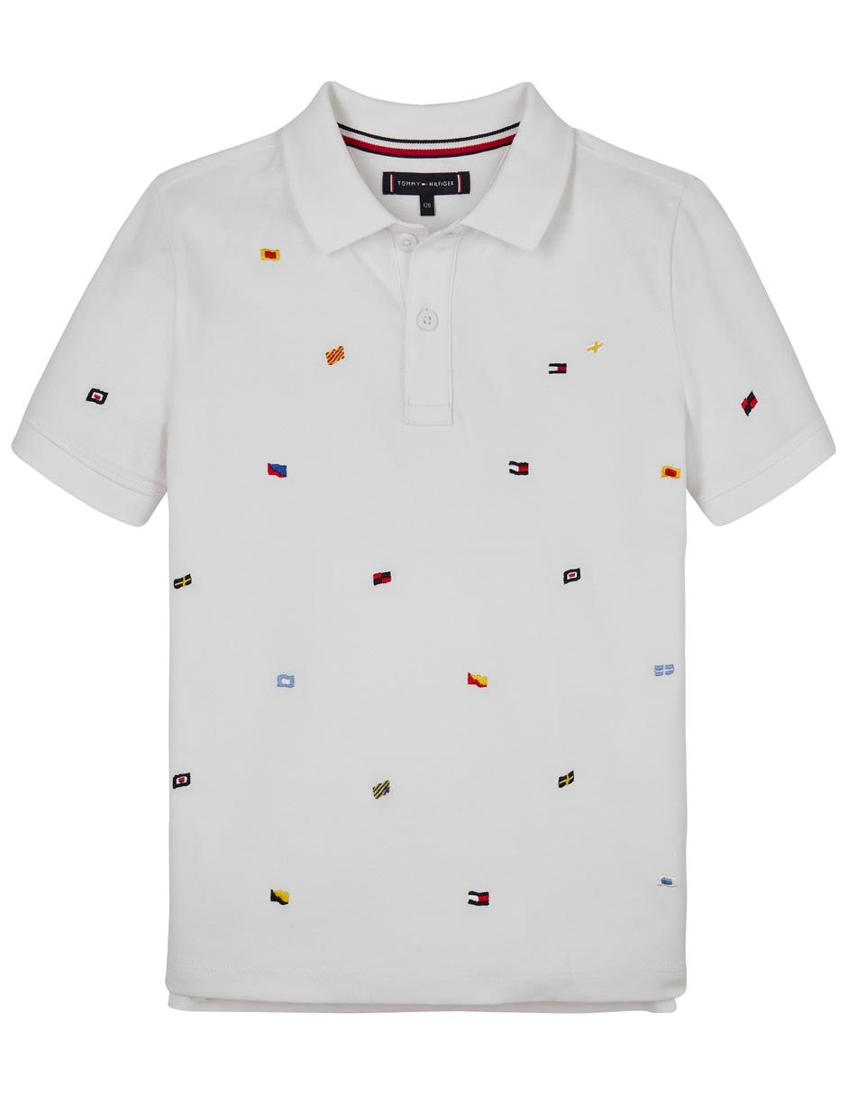 Playera tipo polo Tommy Hilfiger de algodón para bebé niño